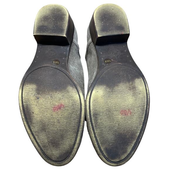 Lucky Brand Baley Boot Grey/Brown SMALL RED STAIN Women's Size 7.5 GUC - Picture 7 of 9